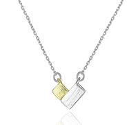 Accessorie Necklace for Women Heart Shaped and Two Color Stitching Trendy Minimalist Women's Pendant Necklaces Unique Dainty Korean