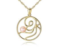 Accessorie Necklace for Women Pink Freshwater Pearl Hollowed Out Octopus Trendy Minimalist Women's Pendant Necklaces Unique Dainty Korean