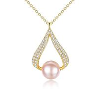 Accessorie Necklace for Women Pink Pearl Drops Trendy Minimalist Women's Pendant Necklaces Unique Dainty Korean