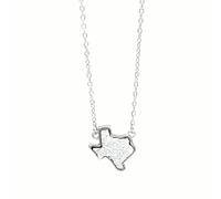 Accessorie Western Cowgirl Druzy Necklace For Women, Geometric Texas Shape Stone Necklace - Resin Druzy Jewelry Necklace, Light Blue Necklace For Valentine Birthday s Holiday