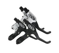 Accessories 1 Pair MTB Bicycle V-Brake Lever AVID FR5 22.2mm Aluminium Alloy Mountain Folding Bike Disc Brake Lever Left & easy to install (Color : Black Pair)