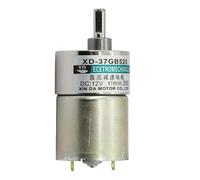 Accessories 12V/ 24V 10W XD-37GB520 Miniature Gear DC Geared Motor Low Speed High Torque Adjustable speed adjustable direction(12V,300)
