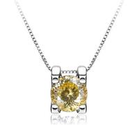 Accessories - 1ct Round Cut D Color Moissanite Pendant Necklace for Women