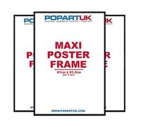 Accessories 3 Pack Gloss Black Maxi Poster Frame 61x91.5cm Picture Frame