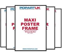 Accessories 5 Pack Gloss Black Maxi Poster Frame 61x91.5cm