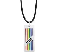 Accessories 925 Sterling Silver Trans necklace for unisex, round pendant rainbow gay lesbian lgbt pride flags, bisexual necklace, transgender double venus holiday