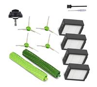 Accessories and Replacement Parts for iRobot Roomba J7 i7 i6 i3 i4 i2 i5 i8 i1+/Plus e5 e6 I E J Series Vacuum Cleaner - 1 Rubber Brush Roller, 1 Swivel Castor, 4 Filters, 4 Black Side Brushes