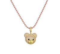 Accessories Bear Necklace For Women, Candy Color Bear Necklace Seed Beads Chain, Gummy Bear Necklace, Gummy Bear Jewelry, Bear Charm, Panda Necklace For Girls, Bear Claw Necklace