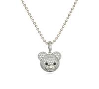 Accessories Bear Necklace For Women, Candy Color Bear Necklace Seed Beads Chain, Gummy Bear Necklace, Gummy Bear Jewelry, Bear Charm, Panda Necklace For Girls, Bear Claw Necklace