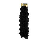 Henbrandt Feather Boa – Glamorous Black – 1.5 m – Ladies Fancy Dress Accessory