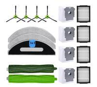 Accessories Compatible for Combo j5+ i5+ Puls Versions Vacuum Cleaner 1 Set Roller Brushes 4 HEPA Filters 4 Side Brushes 4 Dust Bags 3 Mopping pads