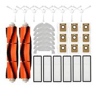 Accessories Compatible with Dreame Bot D10 Plus RLS3D Robot Vacuum Cleaner, Main Side Brush, Mop Cloth, HEPA Filter, dust Bag Accessories kit (E (2+8+6+6+9))