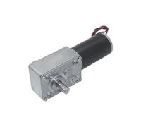 Accessories DC12V 24V Powerful Torque Gearmotor Turbo Worm Geared Motor Dual Shaft High Power Wear-resistant Reversed Worm Gear Motor(24V,10 RPM)