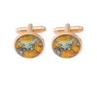 Accessories Earth Planet World Pattern Time Gem Men's Metal French Sleeve Nails