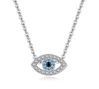 Accessories Fashion Charm Necklace Luck Turkey Blue Evil Eye Blue Rhinestone Eye Choker Necklace For n