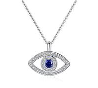 Accessories Fashion Charm Necklace Luck Turkey Blue Evil Eye Blue Rhinestone Eye Choker Necklace For n