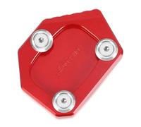 Accessories For CB400X CBR300R CBR250F CBR250R CB500F/X CBR500R CBR600F CBR650F Motorcycle Kickstand Extension Foot Side Stand Enlarger Pad Plate(Rosso)