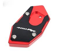 Accessories For CBR 400RR 2022 Motorcycle Kickstand Foot Side Stand Extension Pad Support Plate Enlarge Stand(Rosso)