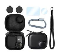 Accessories for DJI Osmo Nano with Case, Lens Screen Protector & More | DJI Nano Complete Bundle with Portable Hard Zipper Case Bag, Carabiner Clip, Wrist Strap, Lens Film, 2PCs Rubber Lens Cap