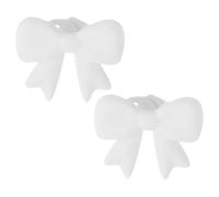 Accessories for headphones, 3D silicone bow shape support, two pieces cute earphone decorations, for work, travel, commuting, party, streaming, studying and playing