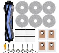 Accessories for LEFANT M3 Max Vacuum Cleaner, 1 Main Brush, 4 Filters, 4 Dust Bags, 6 Mop Pad, 6 Side Brushes, M3 Max Spare Parts 22 Pieces