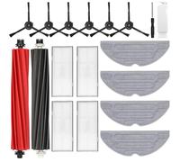 Accessories for Roborock S8 S8 Plus S8 Pro Ultra, Replacement Part Set for Roborock S8 S8+ S8 Pro Ultra, Accessory Set for Roborock S8 S8+ / S8 Plus, 2 Rubber Brushes, 4 HEPA Filters, 6 Side Brushes