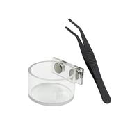 Accessories for Saltics' Habitat, Drinking Bowl Kit for Small Reptiles, with Feeding Tongs and Accessories | for Mante, Hermit Crab, Lizard, Snake and Other