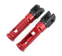 Accessories For SUZUKI GSR GSX-S 750 1000/F/GT HAYABUSA B-KING GSX1300 Bandit 650 1250 Motorcycle Rider Foot Pedal Front Footrest Foot Pegs(Rosso)