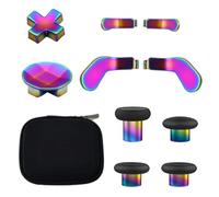 Accessories for Xbox Elite Series 2 Core - 10-in-1 Enhanced Gaming Replacement Kit: Thumbsticks, D-Pads, Paddles & Trigger Buttons for Elite Series 2 Controller (Rainbow)