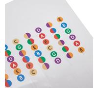 Accessories Guitar Fretboard Stickers Scales Notes Fret Decals for Beginner Learning, Color-Coded 0-12 Fret Markers for Strings, 13-Pack(Transparent)