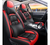 Accessories Interior For HYUNDAI For Tucson For Santa FE I30 I40 For Veloster For Genesis Universal Car Seat Cover Car Seat Covers(Red pillow)