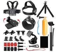 Accessories Kit Compatible with AKASO EK5000 EK7000 4K WiFi Action Camera Go Pro Hero 13 12 11 10 9 8 7 6 5/Session 5/Hero 4/3+ Max Fusion SJ4000 SJ5000 Insta 360 X5 X4 Air ACE Pro 2(16-in-1)