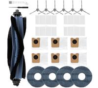 Accessories Kit for eufy Omni C20 Robot Vacuum Cleaner, Replacement Parts Main Brush, Side Brush, Filter, Washable Mopping Pad, Dust Bag(22 PCS)
