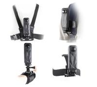 Accessories Kit for Insta 360 X6 X5 X4 X3 X2, Chest Mount Head Strap Harness Backpack Clip Holder Wrist Strap, 360°Rotating Adapter + Quick Release for Insta360 One X5 X4 X3 Camera Accessory Bundle