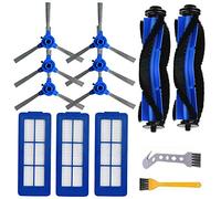 Accessories Kit Replacement Part For Eufy RoboVac 11s Max, 15C Max, 30C Max, G10, G30 For Hiraliy Vacuum Cleaner, 2 Main Roller Brush 6 Side Brush 3 Filter