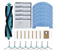Accessories Kit Replacement Part for Ultenic for T20 Pro for T10 Lite for Honor S3 R3 Vacuum Cleaner, Main Roller Brush, Side Brush, Filter, Mop Cloth, Bag(B)