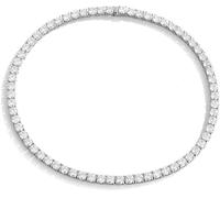 Accessories Moissanite Tennis Necklace for Men Women Main Stone 1 D Color Diamond Tennis Necklace 925Sterling Silver Tennis Chain Necklace Moissanite Chain with GRA