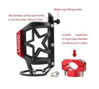 Accessories Motorcycle CNC Beverage Water Bottle Drink Cup Holder Compatible With TNT125 TNT135 TRK 502 702 BN300 BJ600 Leoncino 500(Black)