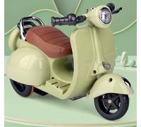 Accessories, Motorcycle Scooter Toy for Monsters, Have a Seat, Macaron and Third Generation, A Motorcycle with Light and Music, Gifts for Boys and Girls (Green)