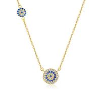 Accessories n Necklace Long Jewelry Blue Stone Cz Evil Eye Pendant Necklace For n Link Chain