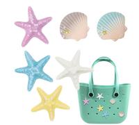 Accessories Pendant, Charm | Starfish Shell Beach Bag Accessories Summer Decoration | Colorful Bag Decorations by s, pink, riferimento alla descrizione