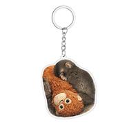 Accessories Pendant Cute Monkey Merch Anime Characters Monkey Keychains Car Key Ring Mobile Phone Bag Hanging A06