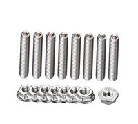 Accessories replacement 8 Piece SBC Valve Cover Bolt Kit Stainless Steel 1/4"-20x 1 1/2" For 283 327 350 400 Wear Parts Nuts Bolts