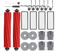 Accessories Replacement Kit Compatible With Roborock QV 35A 35S Robot Vacuum Cleaner,2 Main Brush Roller,4 Hepa Filters,4 Mop Pads,6 Side Brushes,4 Dust Bags,2 Tool