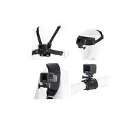 Accessories Set for GoPro Hero 13,Whit Magnetic Latch Mount Quick Release Head Strap Chest Mount Harness Backpack Clip Holder 360°Rotating Wrist Strap