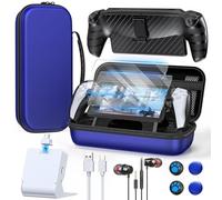 Accessories Set for PlayStation Portal, EVA Travel Case for PS Portal Consoles, Portable Charging Dock, TPU Cover Case with Kickstand, 4 Thumb Grip, 2 HD Screen Protectors, Wired Headset for PS5