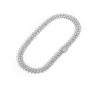 Accessories Solid Thick Miami Chain, Extra Shiny Hip Hop Chain for Men, Width 15mm Big Iced Out Men Link Necklace, 16-24 Inches - Box Included