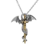 Accessories Sterling Silver Dragon Men, Vintage Pendant Katana - Hip Hop Dagger Women, Master Sword Necklace For Halloween Holiday