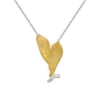 Accessories Vintage Necklace for Women Clavicle Chain Double Banana Leaf Handmade Classical Hanfu Jewelry Women's Pendant Necklaces Charm thing National Old Craft