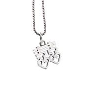 Accessories Vintage Necklace for Women Hollow Out Chinese Characters Double Happiness Handmade Classical Jewelry Women's Pendant Necklaces Charm thing National Old Craft
